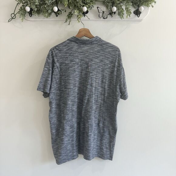 Mens Theory Heathered Grey Polo Shirt XL - Picture 4 of 4